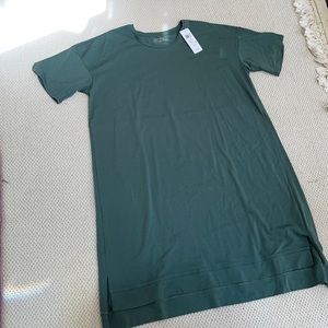 Eileen Fisher Roundneck Nori Green Dress XL